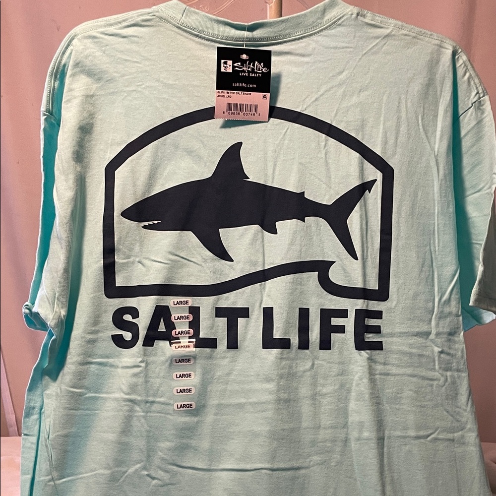 Salt Life Mint Green Shark Tee